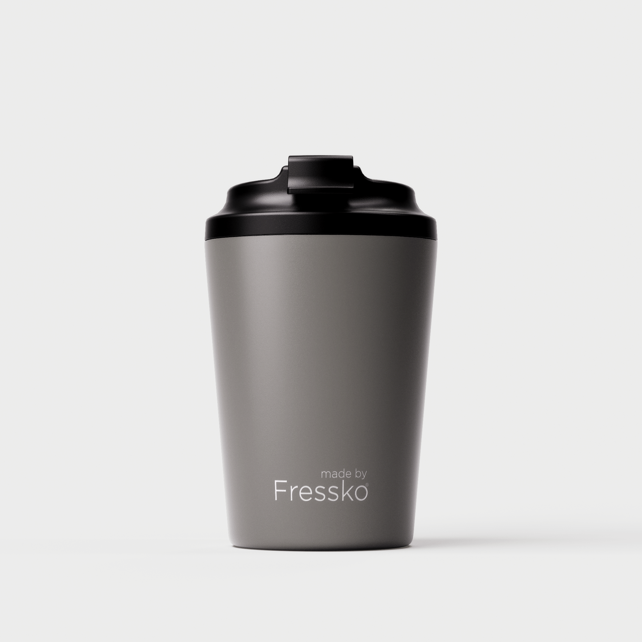 Made by Fressko Camino Slate Stainless Steel 12oz reusable coffee cup