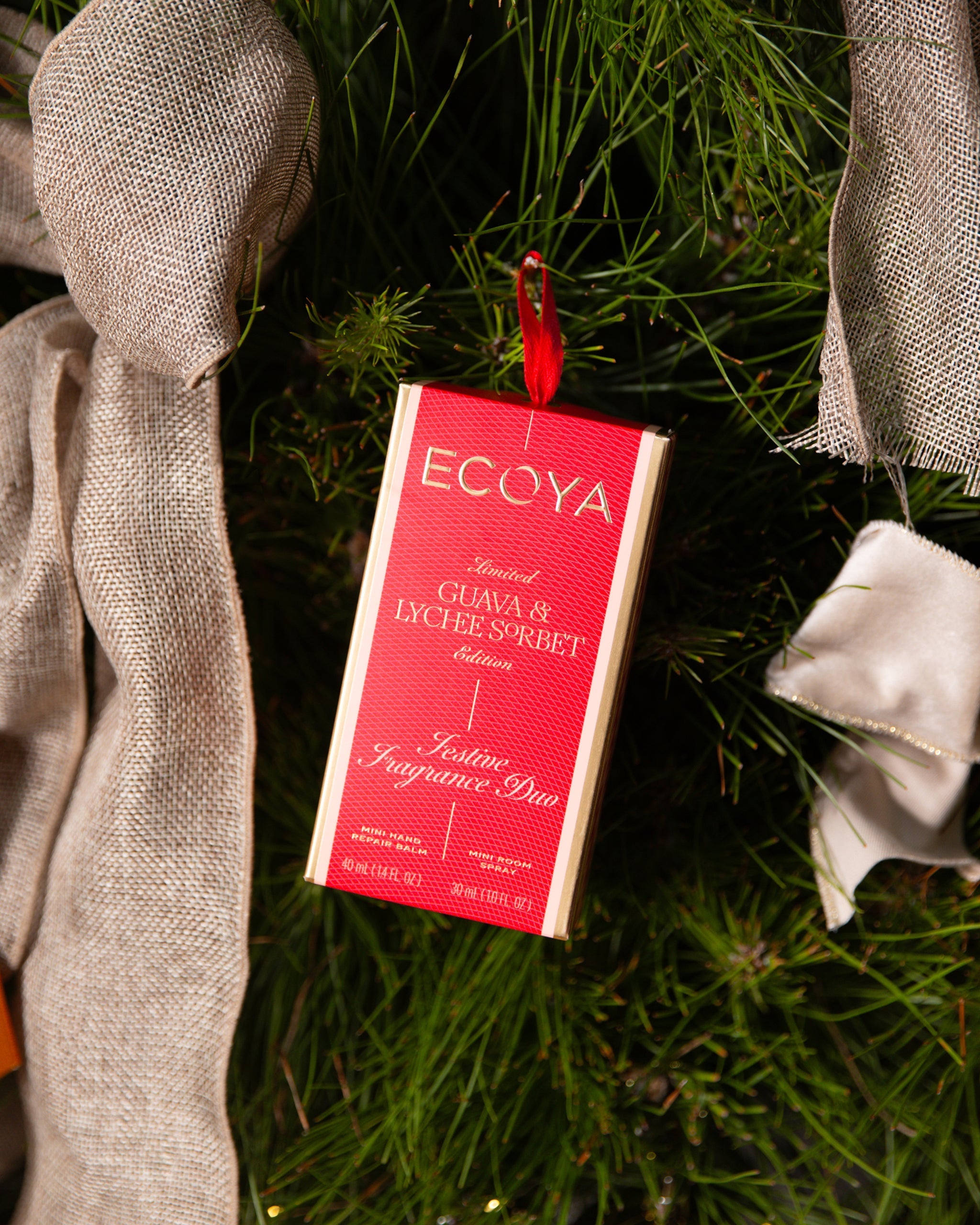 ECOYA Guava & Lychee Sorbet Festive Fragrance Duo lifestyle