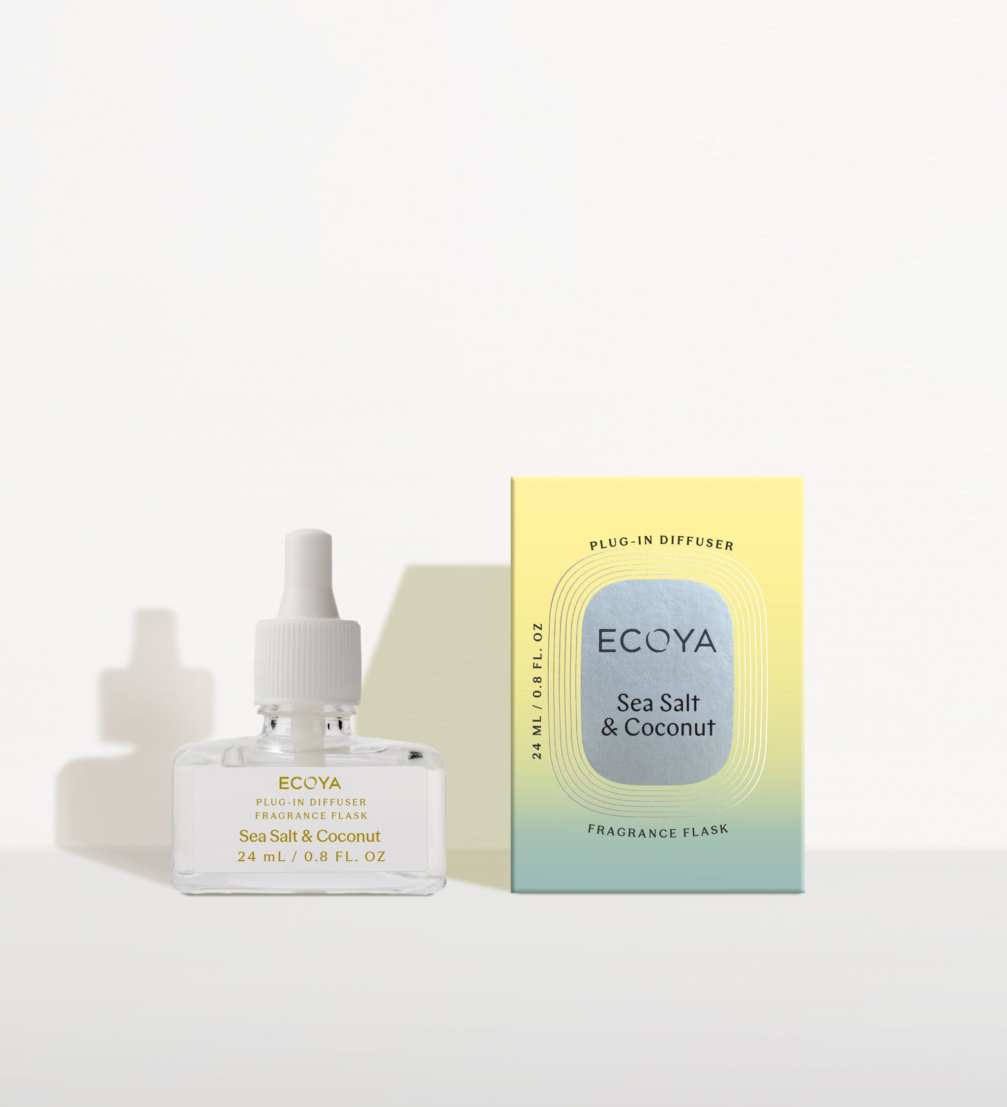 ECOYA Sea Salt & Coconut Plug-In Diffuser Fragrance Flask