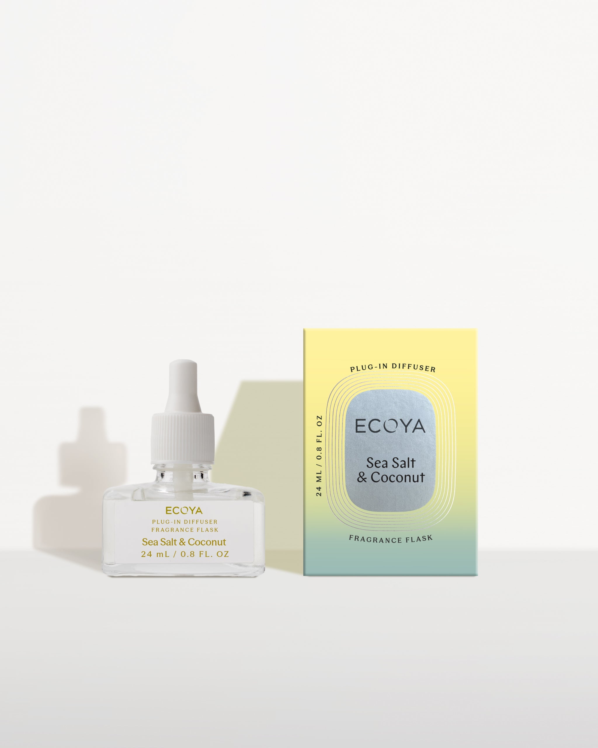 ECOYA Sea Salt & Coconut Plug-In Diffuser Fragrance Flask