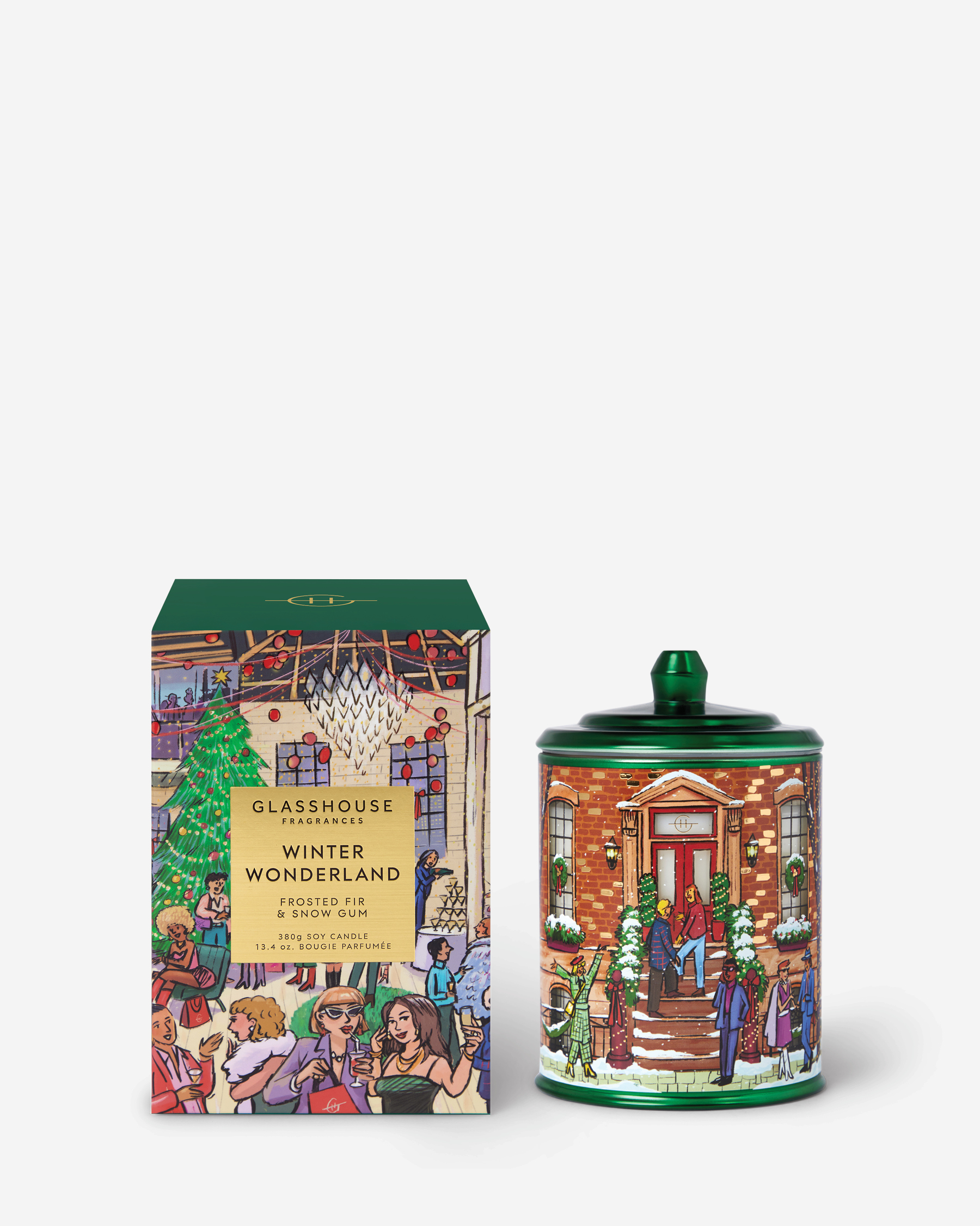 Glasshouse 380g Christmas Candle Winter Wonderland