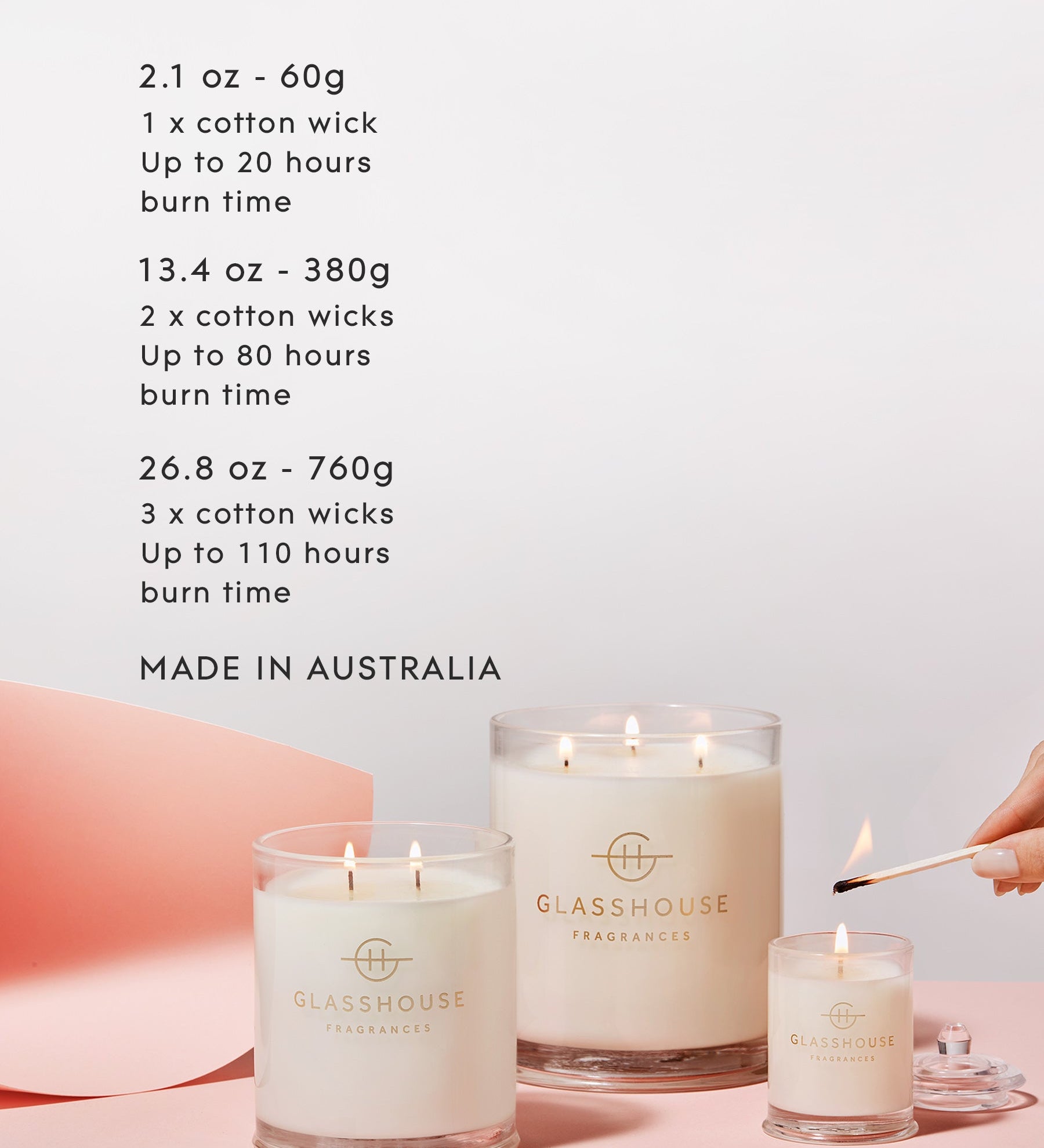 Glasshouse Fragrances 380g Scented Candle Fireside in Queenstown