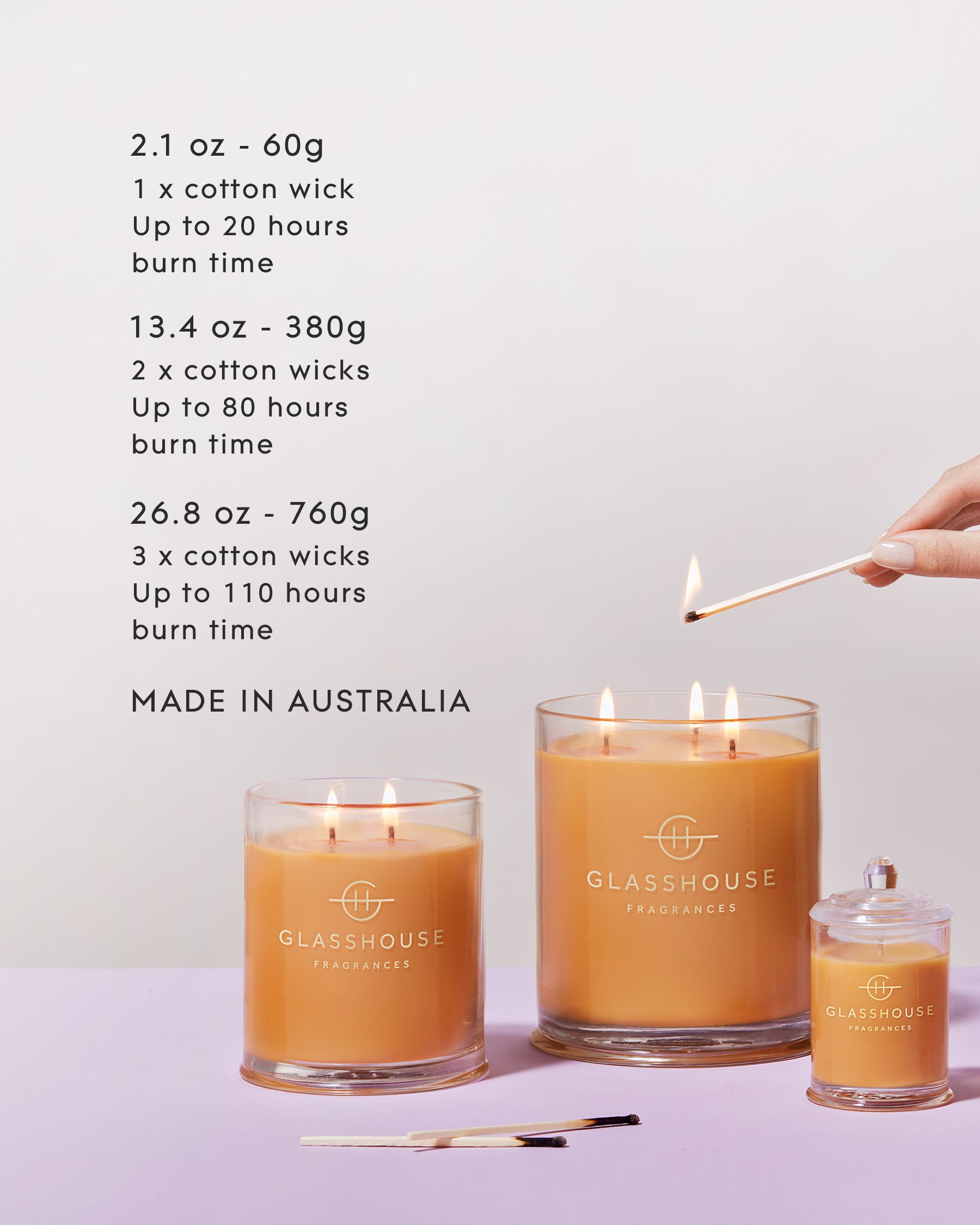 Glasshouse Fragrances 380g Scented Candle A Tahaa Affair