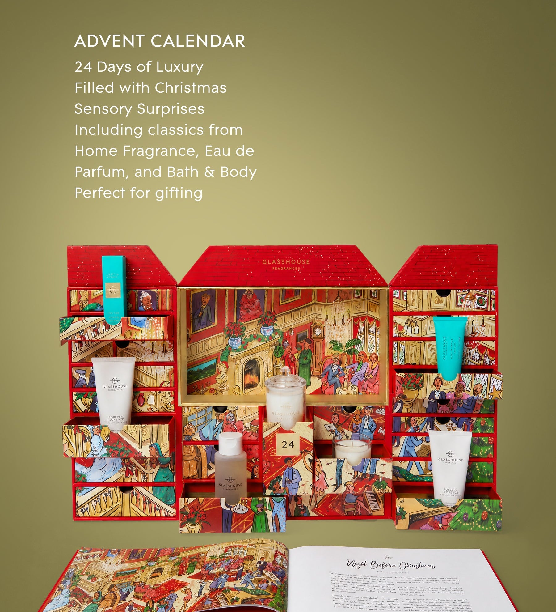 GLASSHOUSE - 24 DAYS OF CHRISTMAS ADVENT CALENDAR