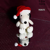 SNOOPY - SNOOPY SITTING WITH CHRISTMAS HAT (17CM)