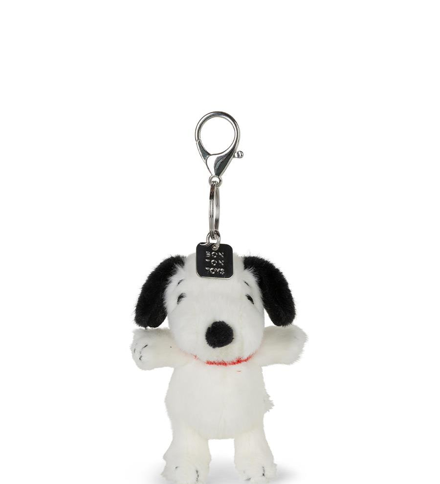 Lucky Snoopy Fuzzy Keychain Cream 10cm