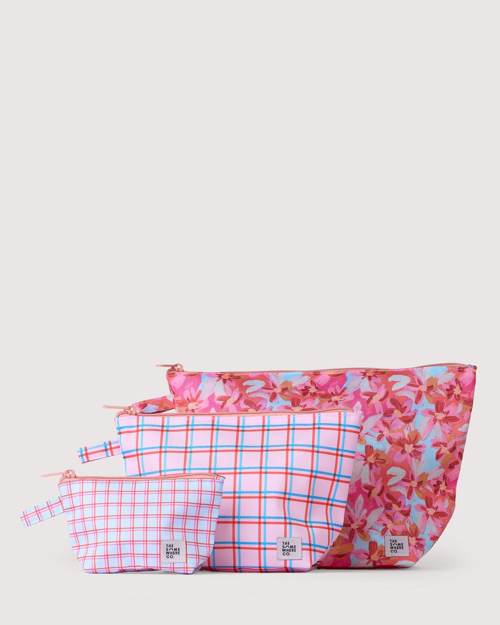 The Somewhere Co Handy Pouch Trio Flor Del Sol