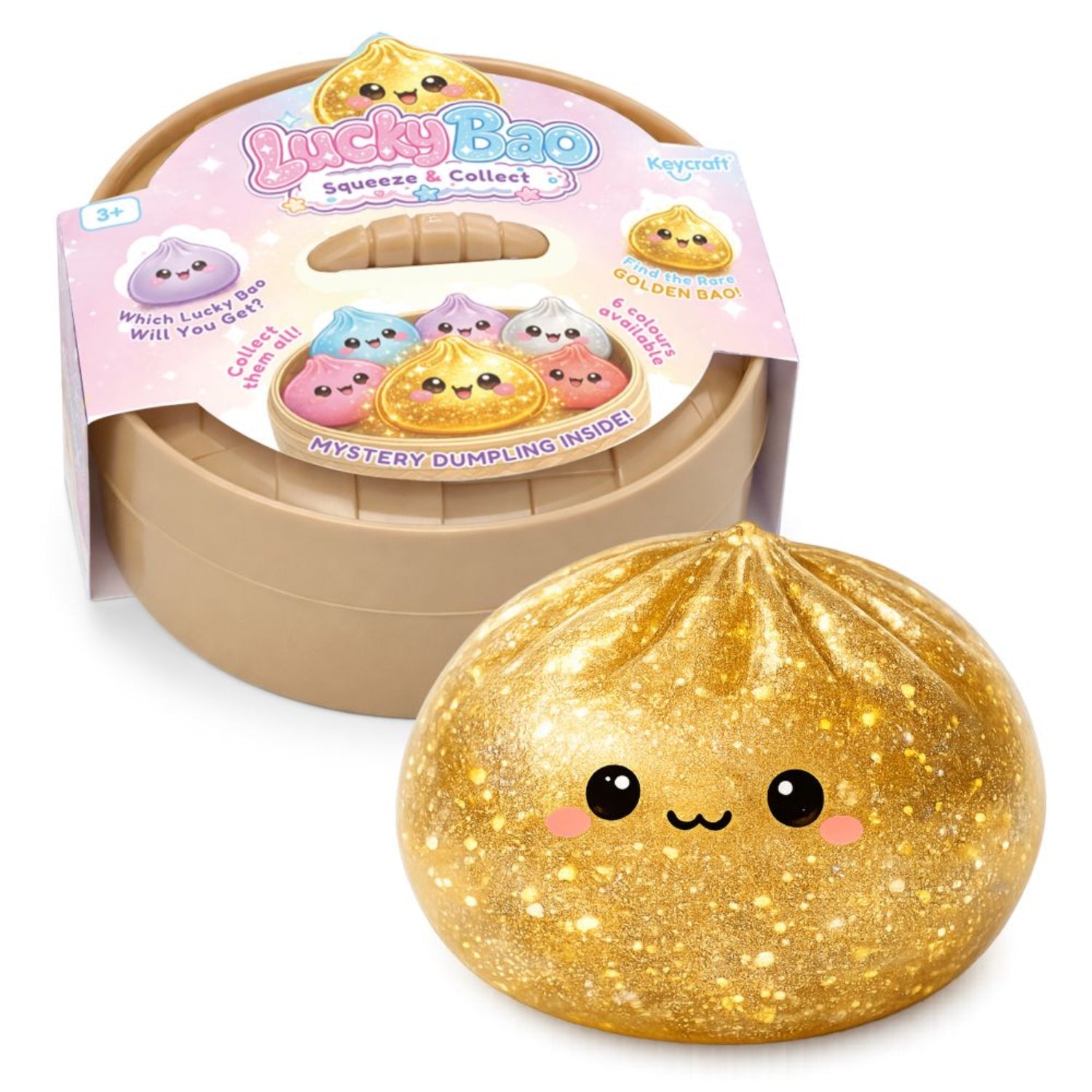Lucky Bao packaging with glitter Golden Bao