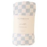 Alimrose muslin swaddle in blue check