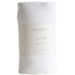 Alimrose muslin swaddle in grey spot