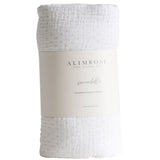 Alimrose muslin swaddle in grey spot
