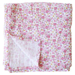 Alimrose Rose Garden muslin swaddle folded