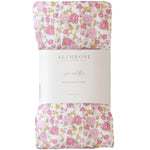 Alimrose muslin swaddle in Rose Garden floral