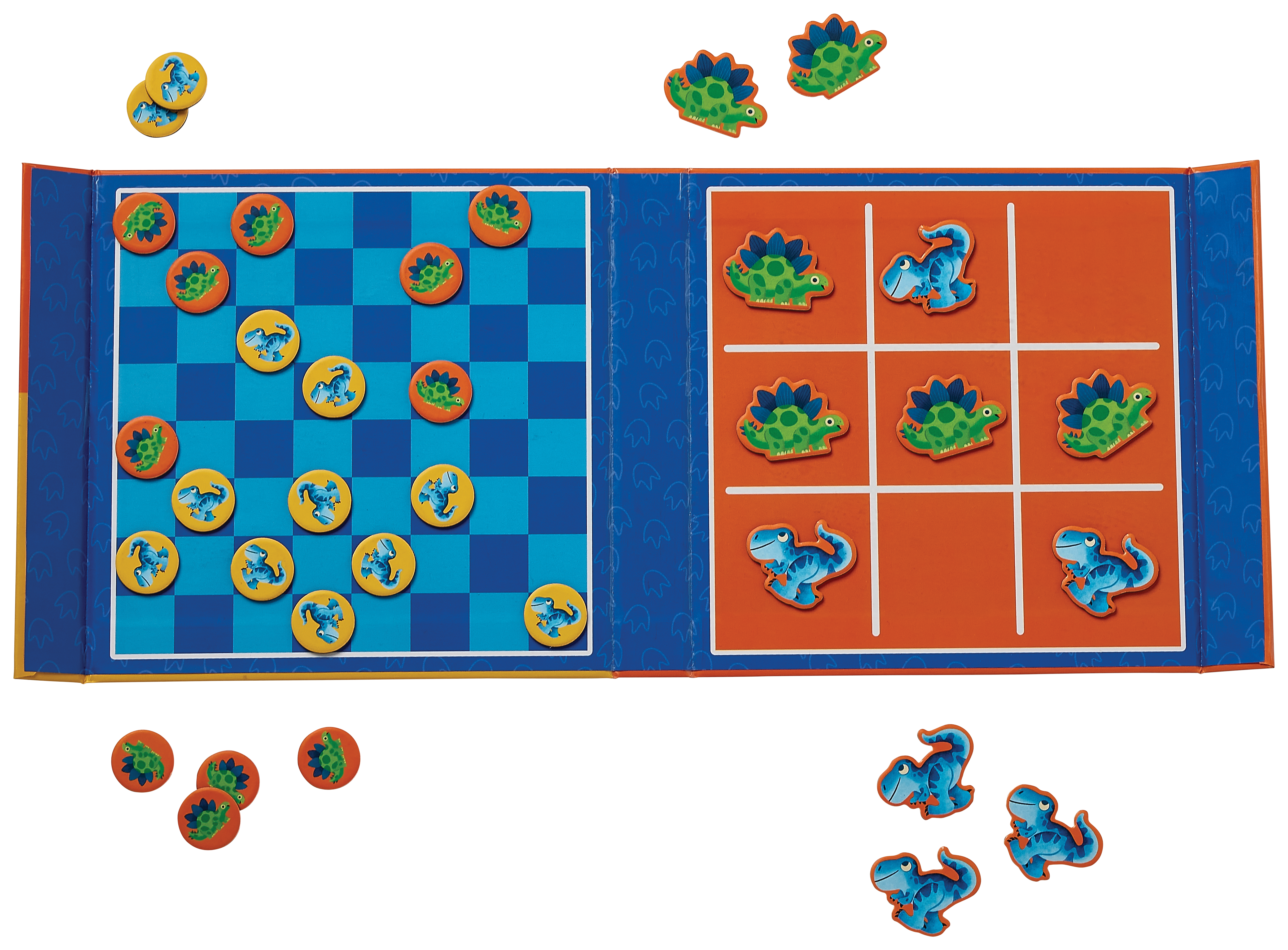 CROCODILE CREEK - MAGNETIC GAME | TIC TAC TOE & CHECKERS | DINO