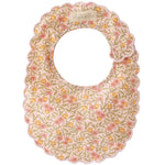 Alimrose Blossom Lily Pink scallop bib detail
