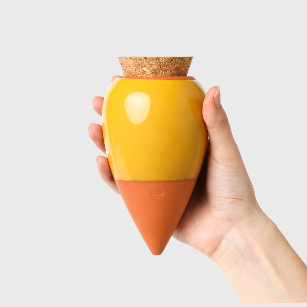 Pepin Olla Self-Watering Pot Mustard Yellow