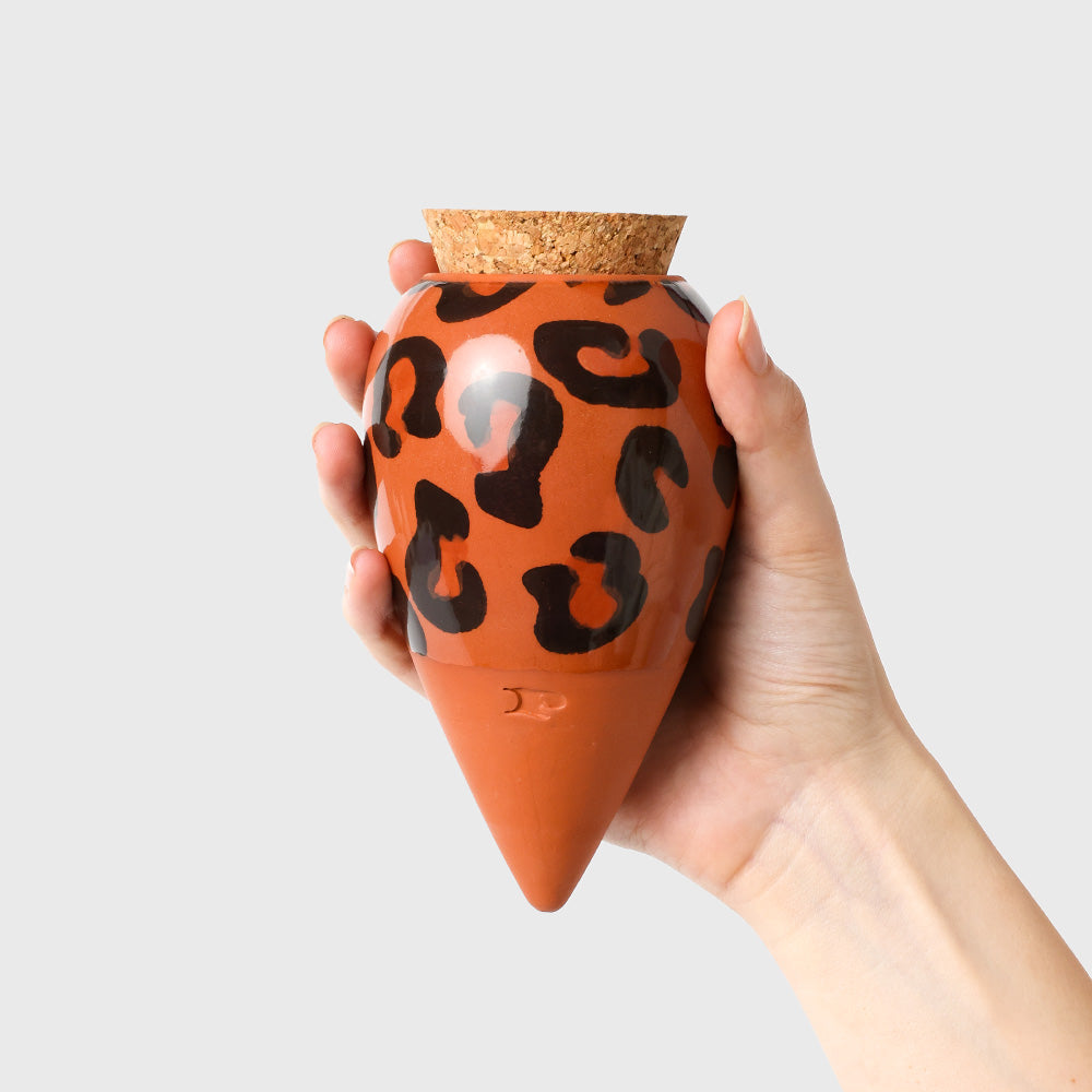 Pepin Olla Self-Watering Pot Macchiato Leopard