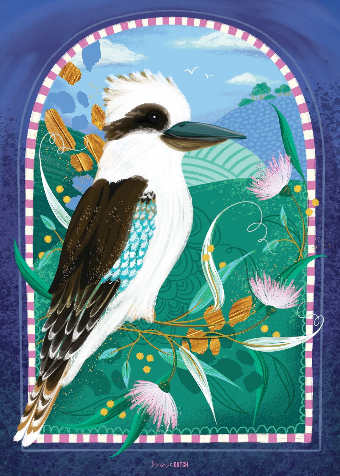DIESEL & DUTCH - KOOKABURRA'S DAWN MELODY 1000PC WALL PUZZLE