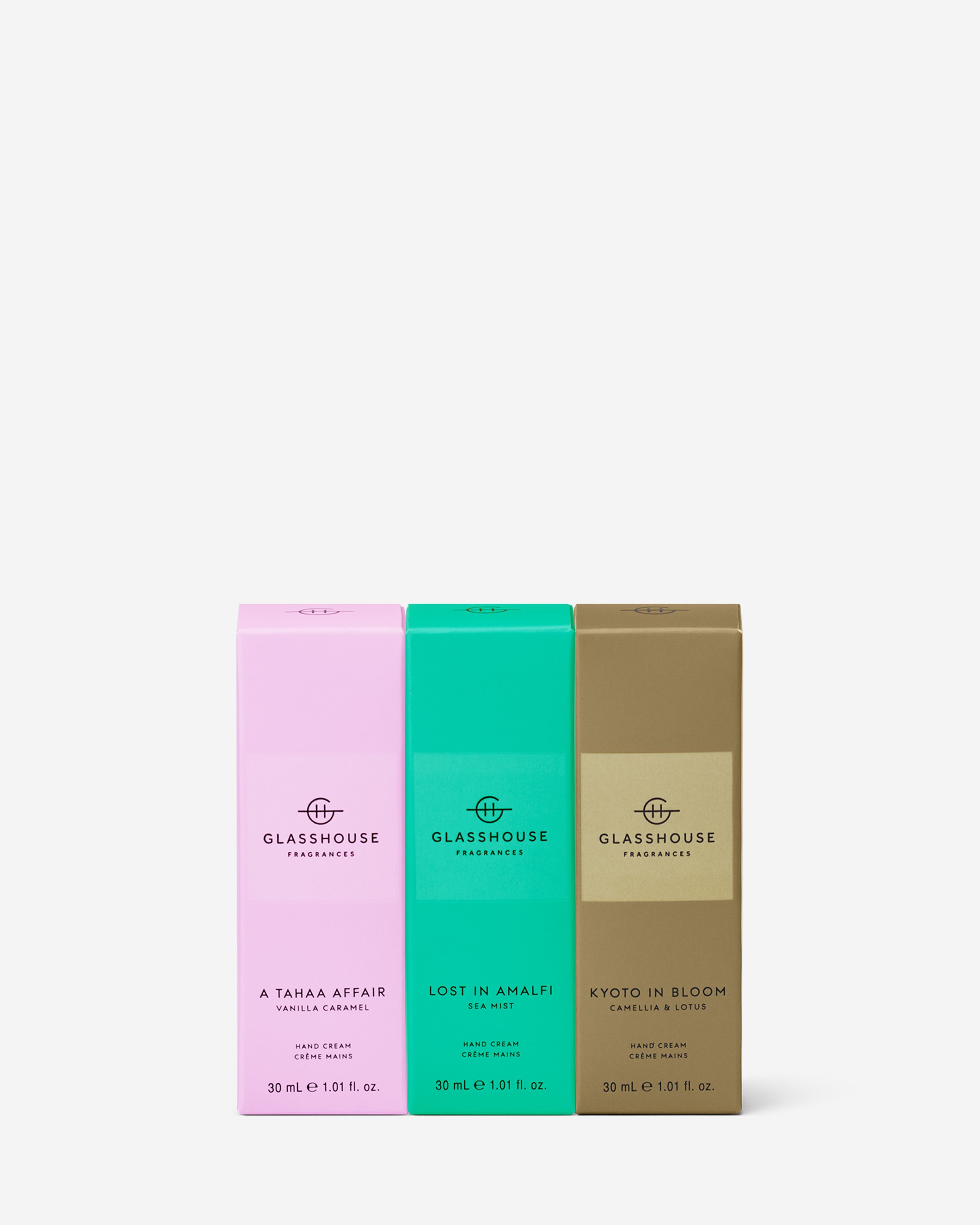 Glasshouse Fragrances Mini Hand Cream Trio 3 x 30ml