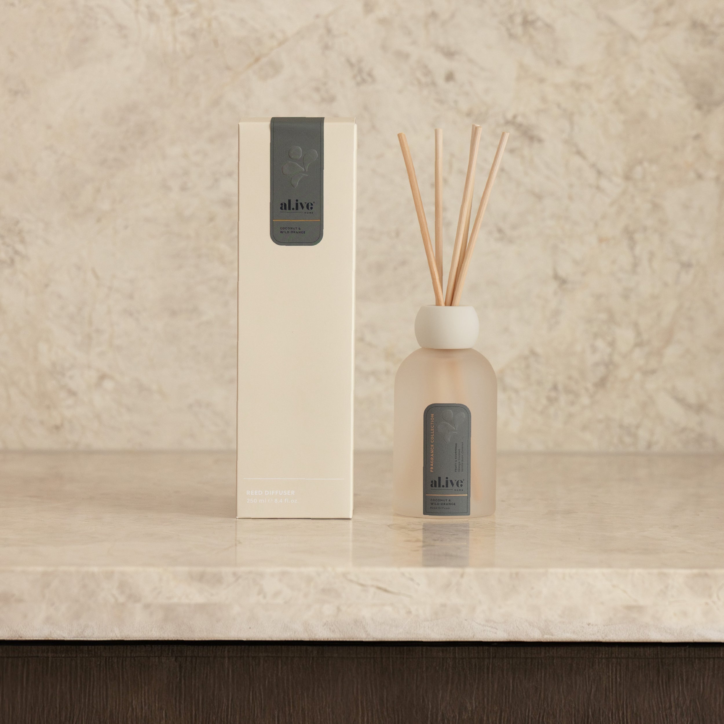 AL.IVE BODY - REED DIFFUSER | COCONUT & WILD ORANGE | BOX