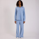 Hommey Long Sleeve Sleep Shirt in Capri