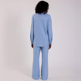 Hommey Long Sleeve Sleep Shirt in Capri