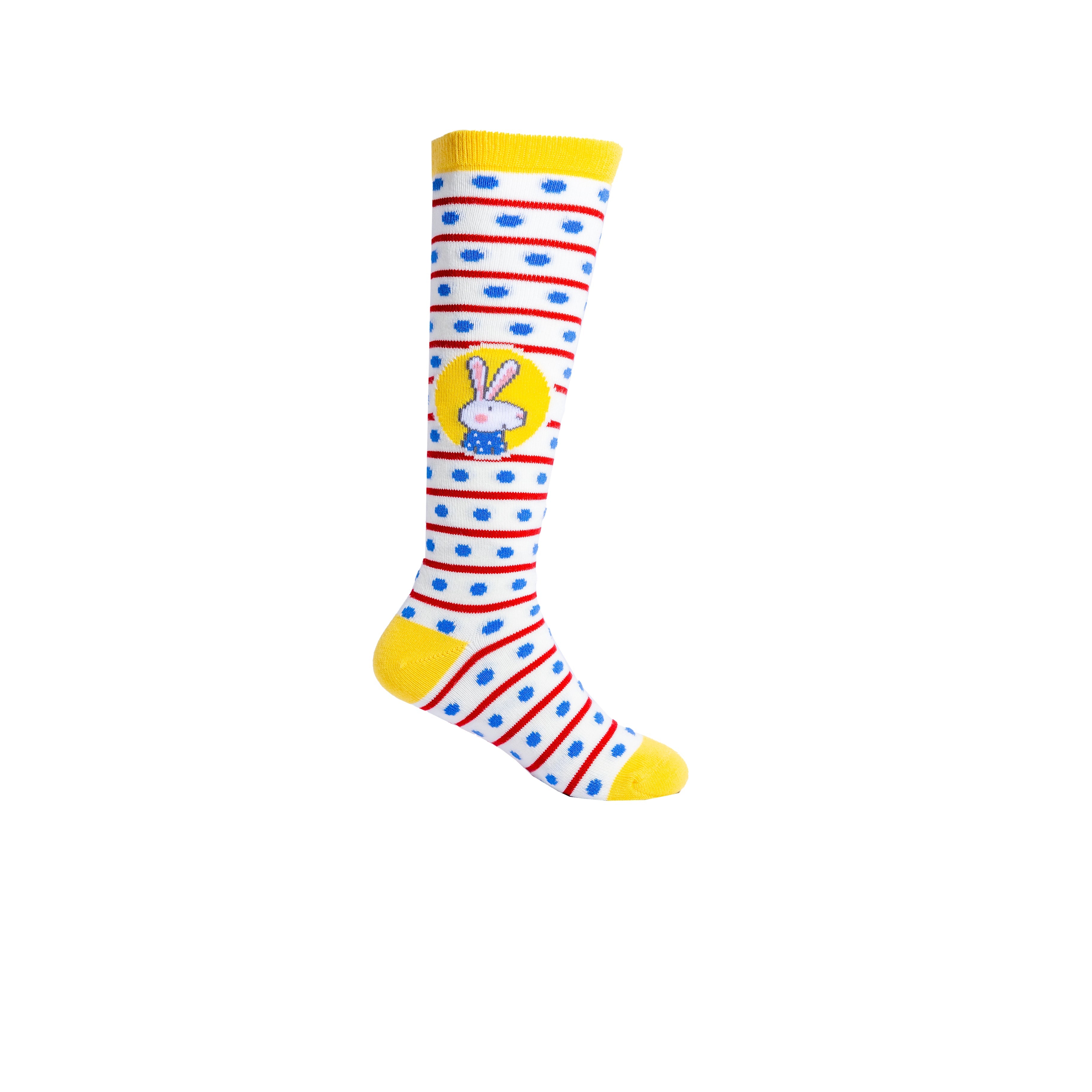 SPENCER FLYNN - RUBY'S PARIS SPOTS AND STRIPES KNEE HIGH SOCKS | KIDS 4-7 YEARS