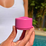 SOLMATES - REFILLABLE POT | SALT LAKE PINK (25ML) in use
