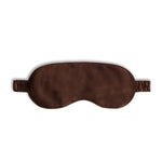 Brown sleep mask on a white background