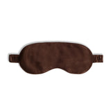 Brown sleep mask on a white background