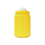 SOLMATES - REFILLABLE ROLL-ON APPLICATOR | SUNSHINE YELLOW (100ML) with lid off