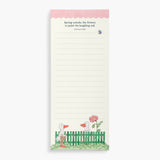 TWIGSEEDS - MAGNETIC LIST NOTEPAD | GARDEN FENCE