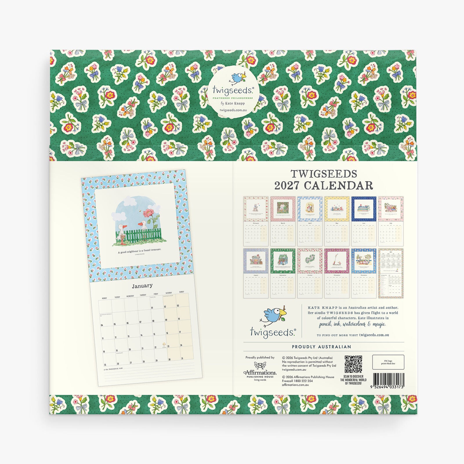 TWIGSEEDS - 2027 WALL CALENDAR