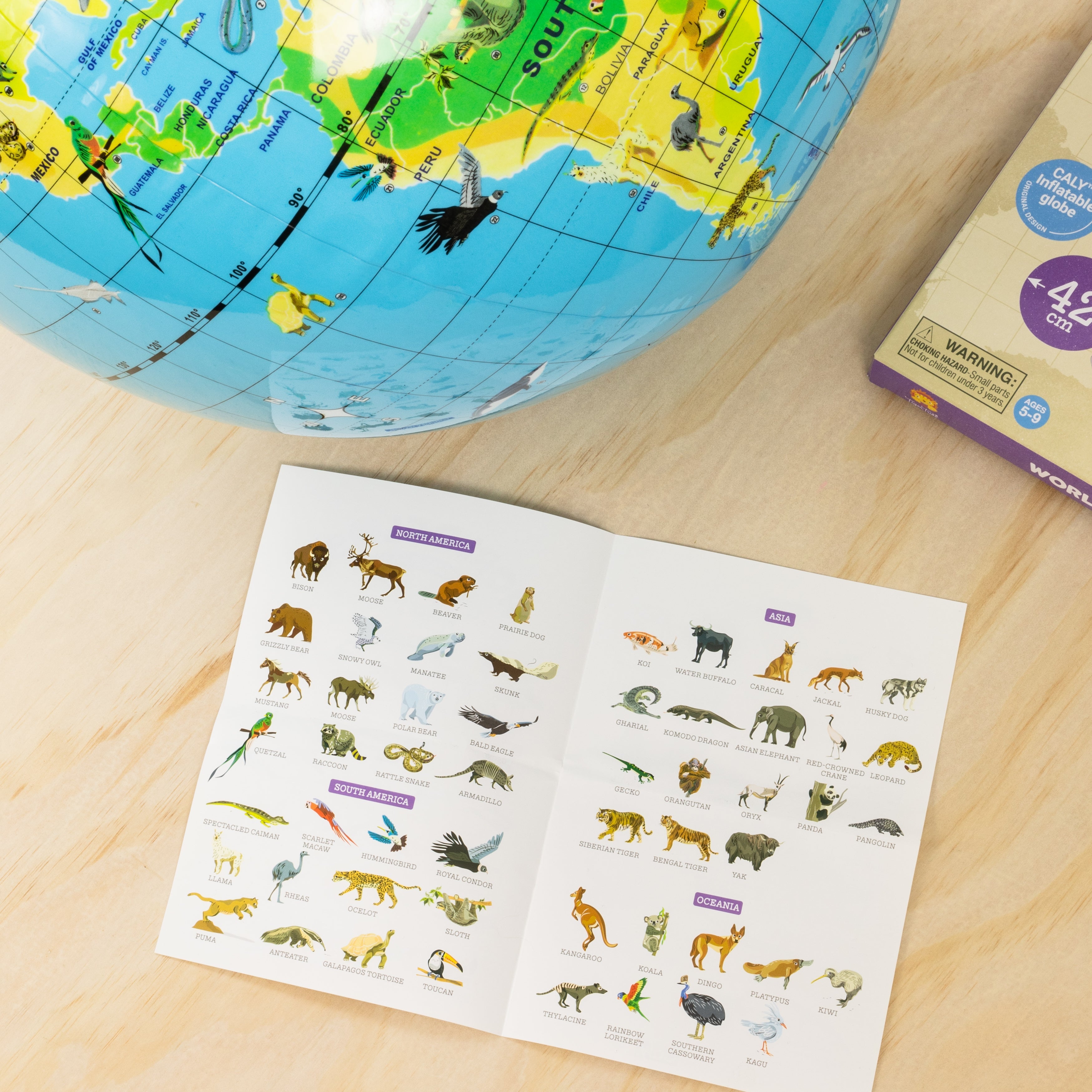 TIGER TRIBE - WORLD GLOBE | ANIMAL PLANET | 42CM