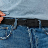 BILLYBELT Elastic Braided Belt All Black