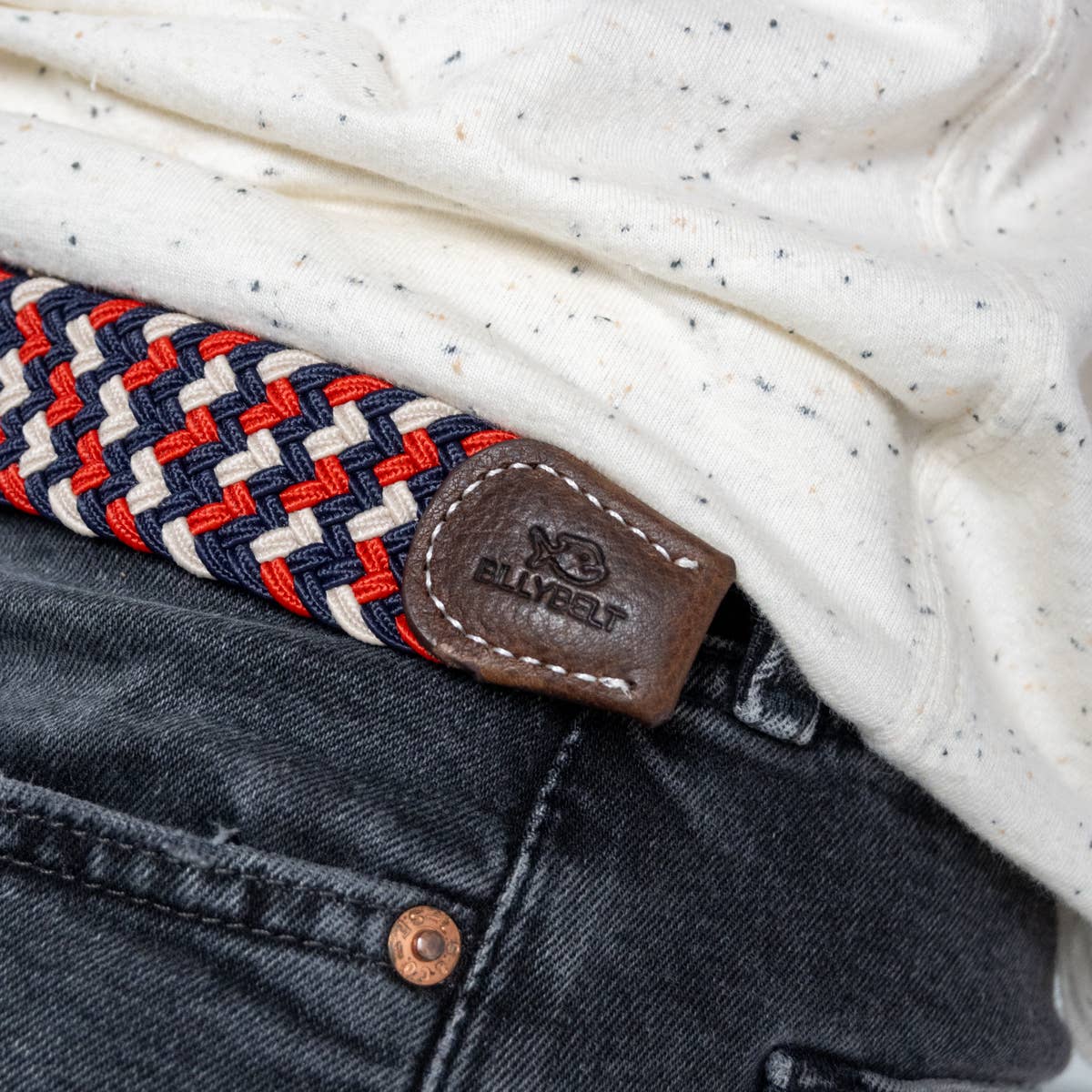 BILLYBELT Elastic Braided Belt Amsterdam