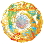 Royal Australian Mint 2026 50c Coloured Uncirculated Coin in Card, Colours of Christmas