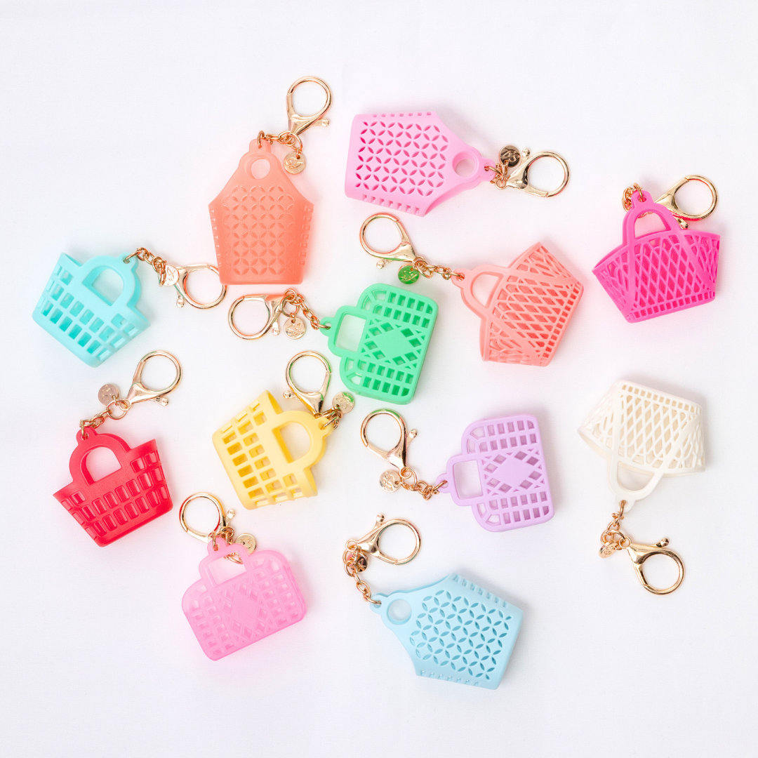 SUN JELLIES - ITTY BITTY BAG CHARM | RETRO | CORAL