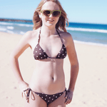 AZURE BELLE - COCO BLUSH TEEN TIE BIKINI BRIEF