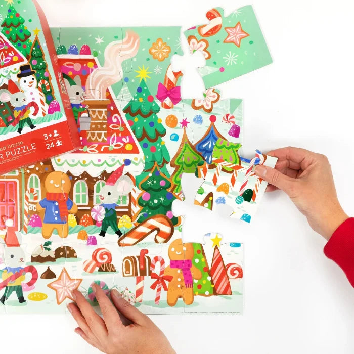 CROCODILE CREEK - CLASSIC FLOOR PUZZLE 24 PC | GINGERBREAD HOUSE