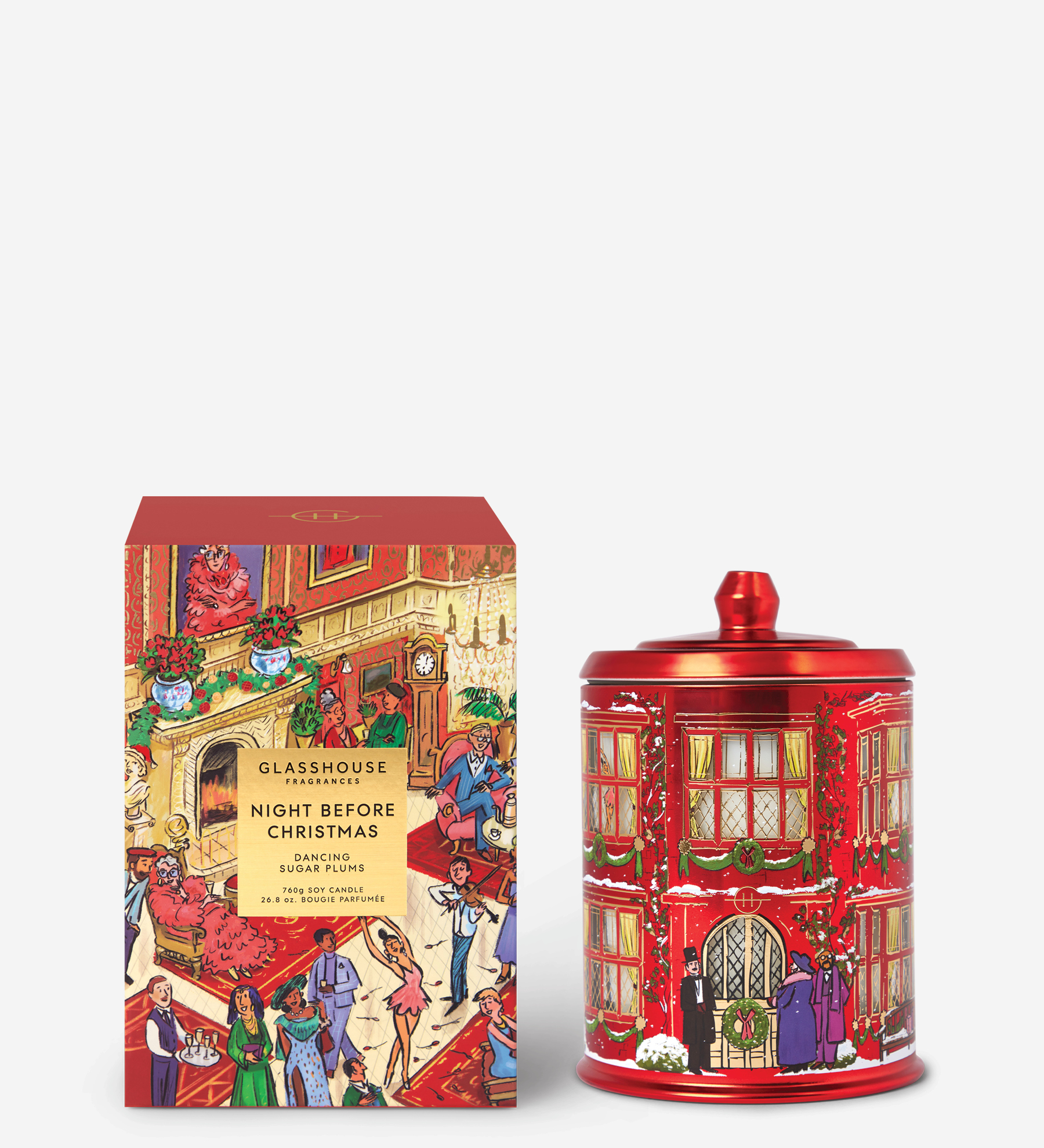 Glasshouse 760g Christmas Candle Night Before Christmas