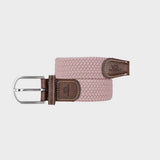 BILLYBELT Solid Elastic Braided Belt Old Pink