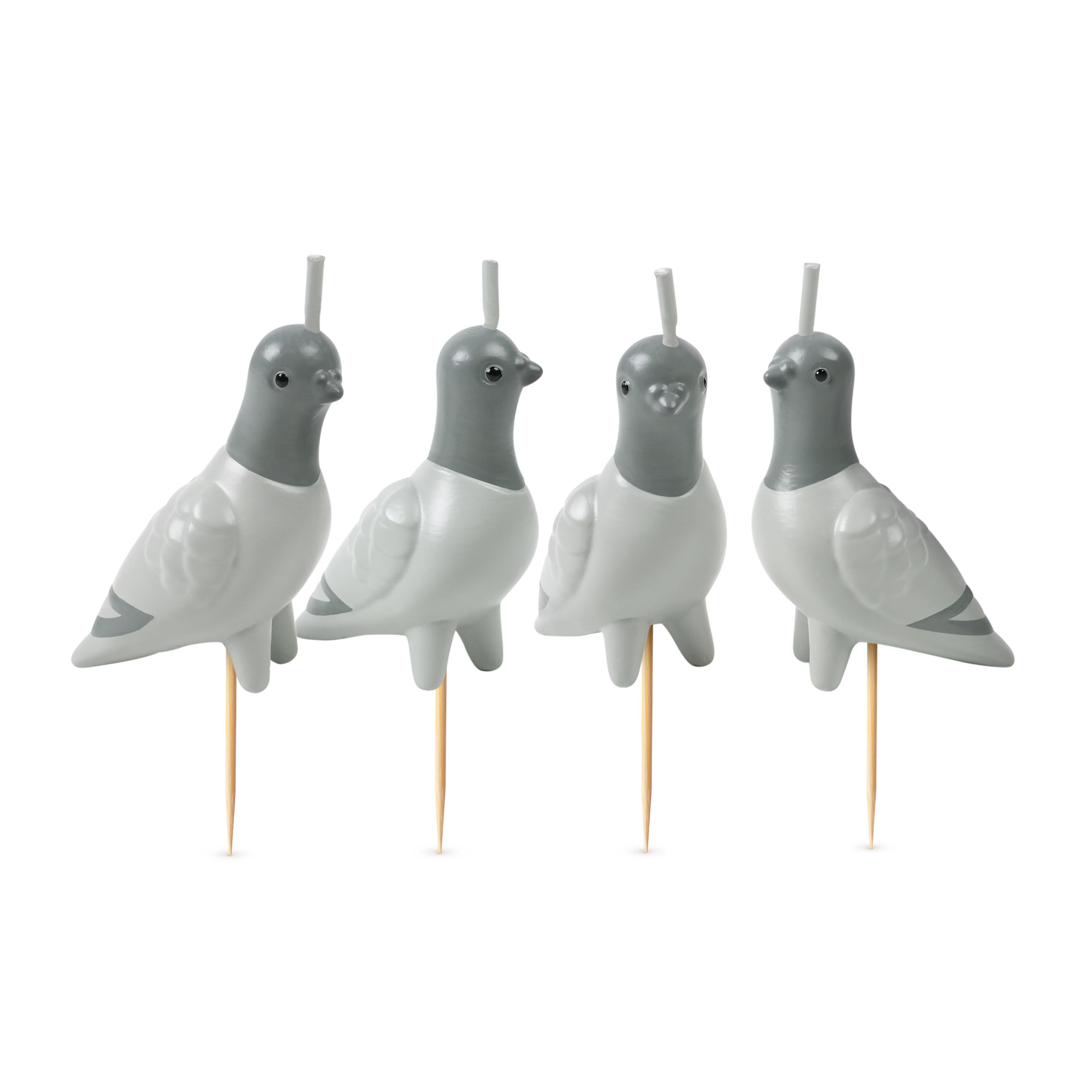 FRED - FLOCK PARTY PIGEON CANDLES | SET OF 4