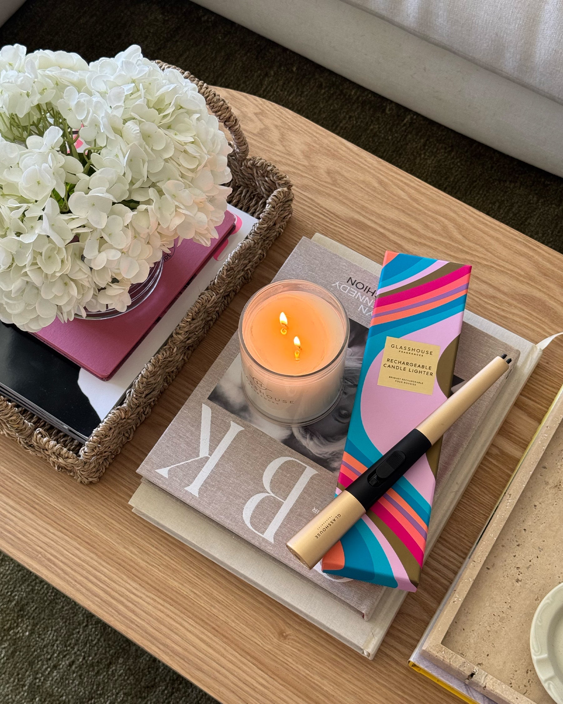 Glasshouse Fragrances Rechargeable Candle Lighter Gold