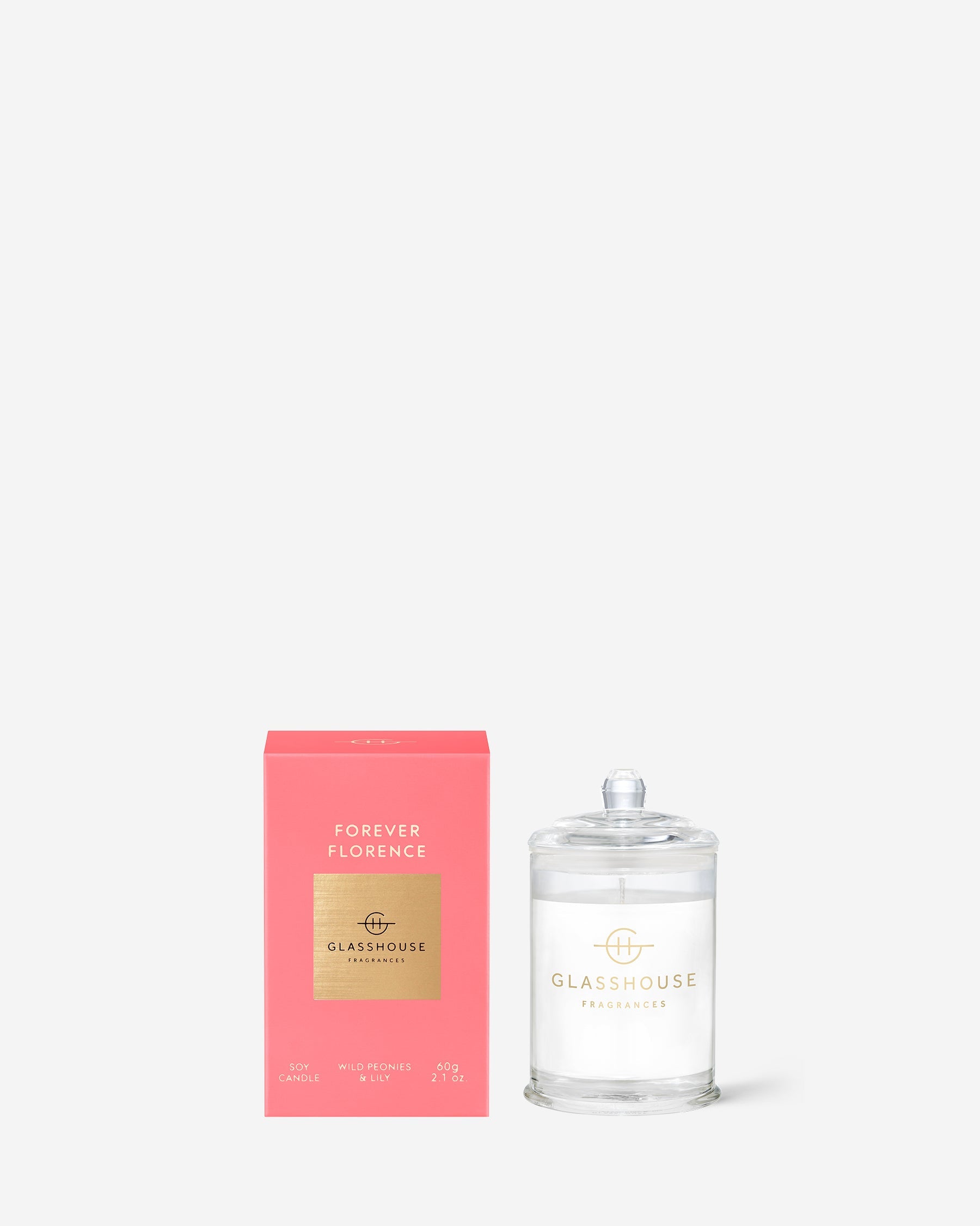 Glasshouse Fragrances 60g Scented Candle Forever Florence