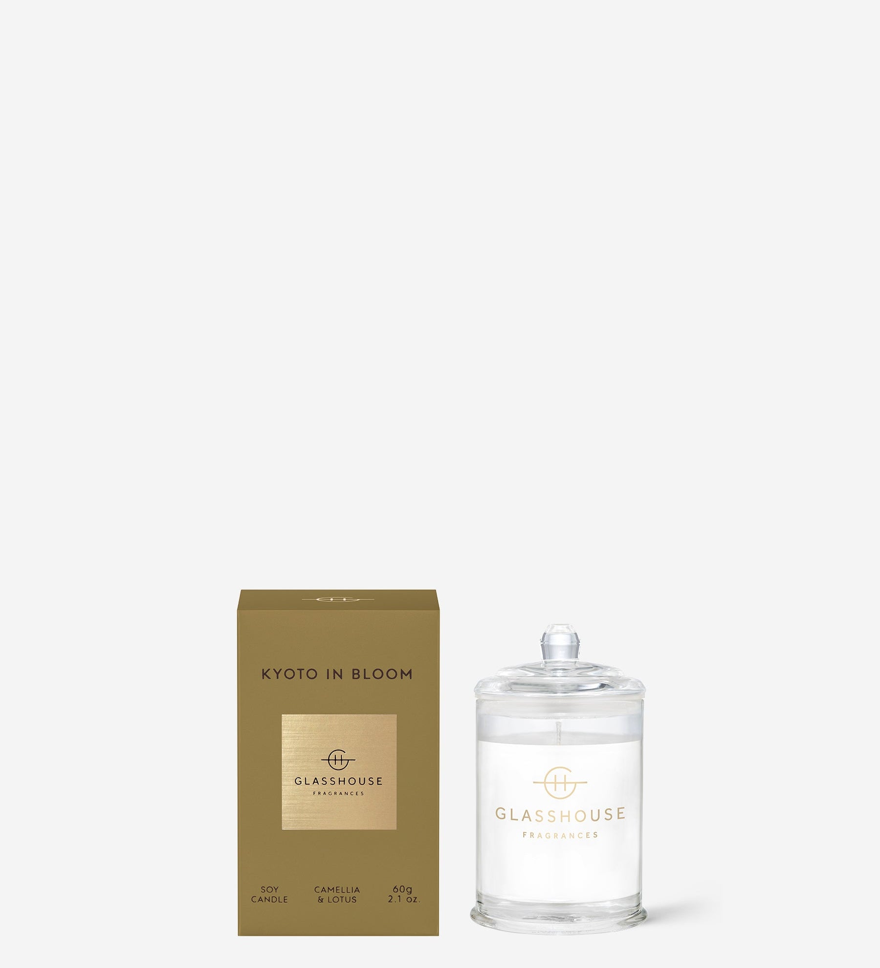 Glasshouse Fragrances 60g Scented Candle Kyoto in Bloom