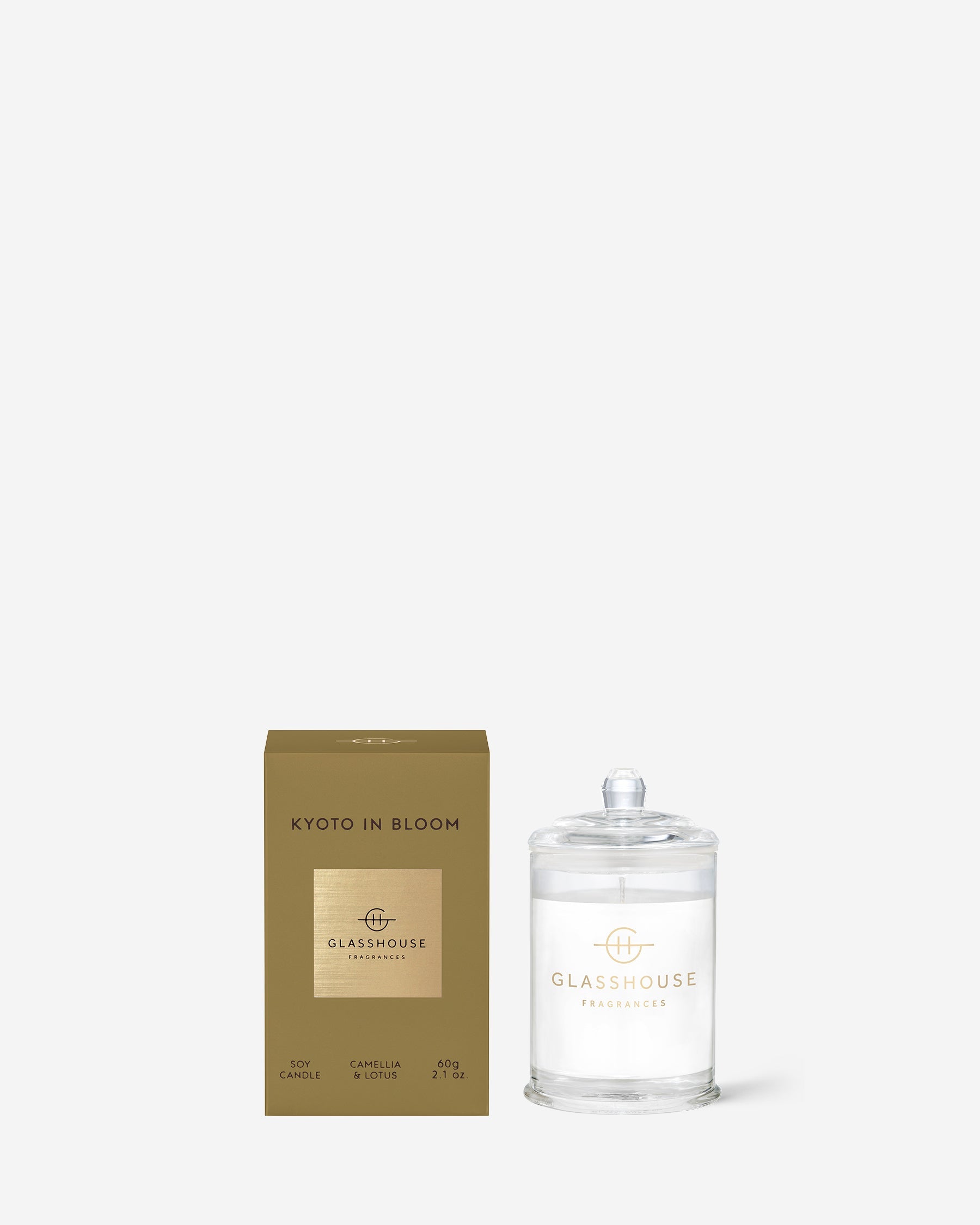 Glasshouse Fragrances 60g Scented Candle Kyoto in Bloom