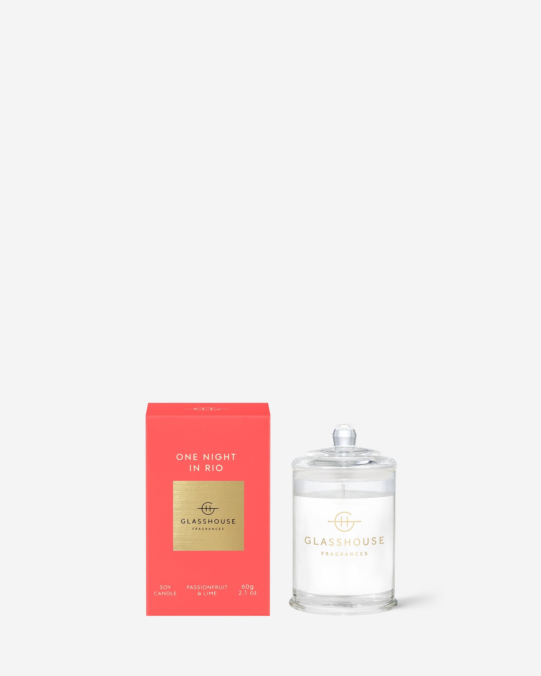 Glasshouse Fragrances 60g Scented Candle One Night in Rio