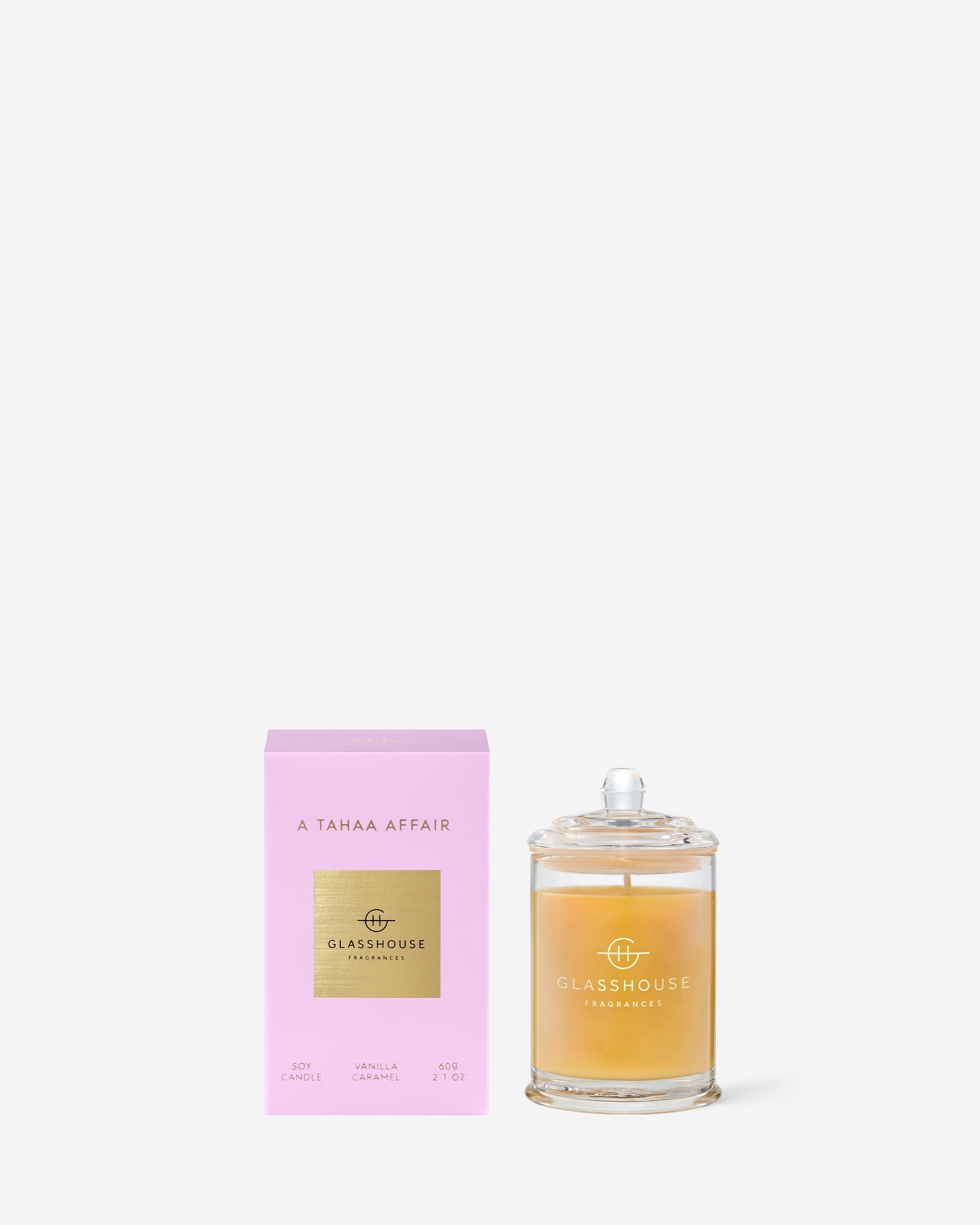 Glasshouse Fragrances 60g Scented Candle A Tahaa Affair