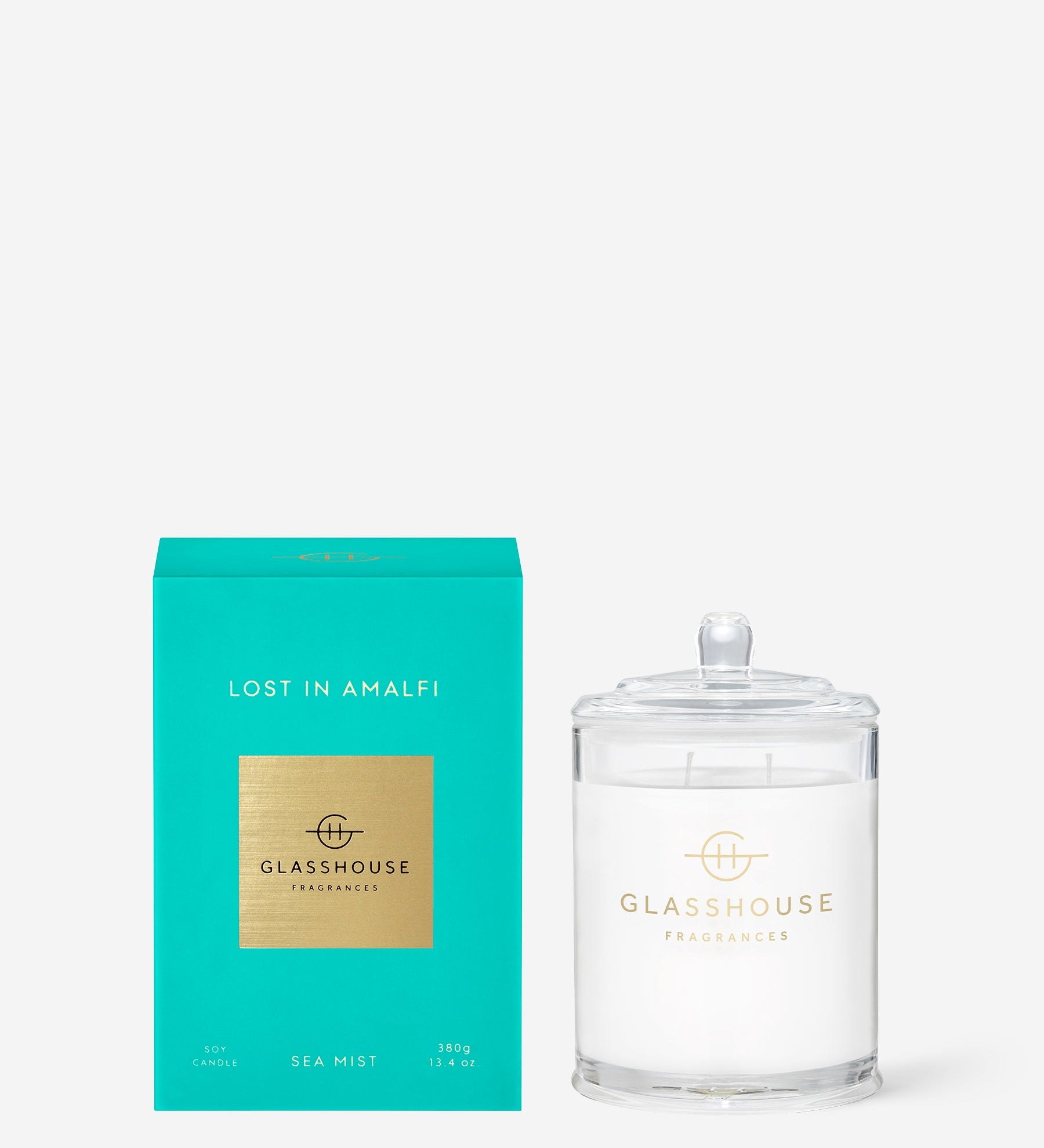 Glasshouse Fragrances 380g Scented Candle Lost in Amalfi